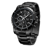 Alexandre Christie AC 6141 MC Black Chronograph Stainless Steel Strap